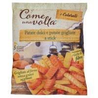 Come una volta, i Colorati Patate dolci e patate grigliate a stick surgelate
