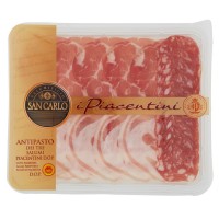 Salumificio San carlo, I Piacentini antipasto dei tre salumi a fette