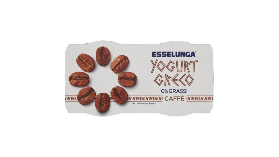 Esselunga, yogurt greco 0% grassi caffè
