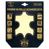Bonpell, panno in pelle scamosciata formato medio cm c.a. 52 x