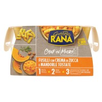 Giovanni Rana, Chef in Micro fusilli con crema di zucca e mandorle tostate