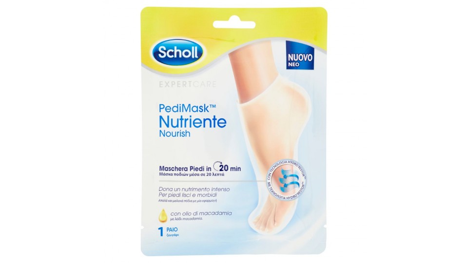 Scholl, ExpertCare PediMask Nutriente con olio di macadamia