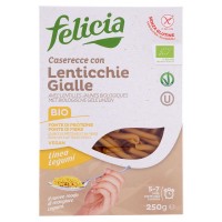 Felicia, Linea Legumi caserecce con lenticchie gialle biologiche senza glutine