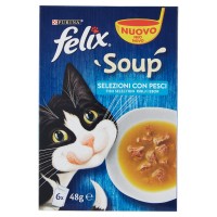 Purina, gatto Felix Soup Selezioni con pesci