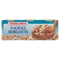 Esselunga, fagioli borlotti conf. 3x200 g - peso netto sgocc.3x125 g