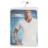 Cotonella Maglia con scollo a V mezza manica