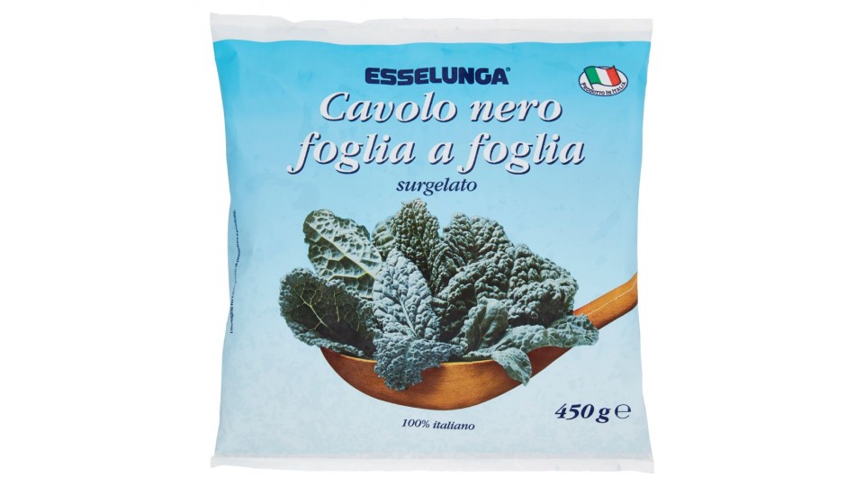 Esselunga, cavolo nero foglia a foglia surgelato
