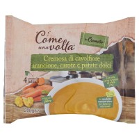 Come una volta, le Cremose cremosa di cavolfiore arancione, carote e patate dolci surgelata