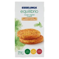 Esselunga Equilibrio, burger vegetali surgelati a base di fave quinoa e curcuma