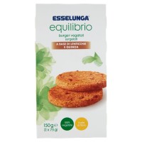 Esselunga Equilibrio, Burger vegetali surgelati a base di lenticchie e quinoa