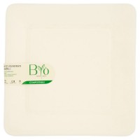 Biò, piatti mis. 26x26 cm compostabili polpa di cellulosa monouso