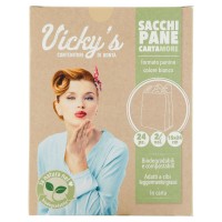 Vicky's, Sacchi Pane CartaMore formato panino colore bianco 2l vol. 15x24 cm