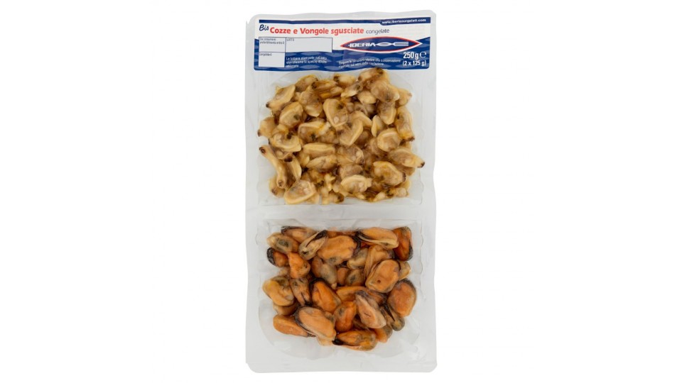 Iberia, Bis cozze e vongole sgusciate congelate