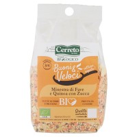 Cerreto, I Buoni & Veloci minestra di fave e quinoa con zucca biologica