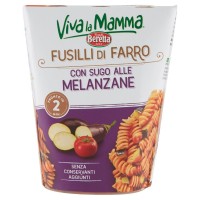 Viva la Mamma, fusilli di farro con sugo alle melenzane
