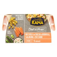 Giovanni Rana, Chef in Micro riccioli con salsa di Robiola salmone e zucchine