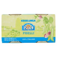 Esselunga Bio, Piselli conf. 2x160 g - peso sgocc.