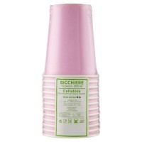 Bicchiere Cellulosa 200 ml rosa
