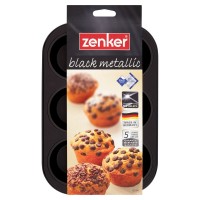 Zenker, Black metallic stampo per muffin a