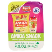 Amica Chips, Amica Snack Bi-Bip 25 g + Frullato di Pesca