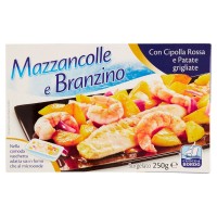 Cuoco di Bordo, mazzancolle e branzino con cipolla rossa e patate grigliate surgelato 