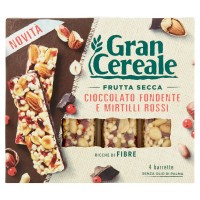 Gran Cereale, Frutta Secca cioccolato fondente e mirtilli rossi barrette
