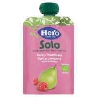 Hero Baby Solo, frutta frullata pouch pera e lampone biologica