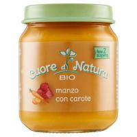 Cuore di Natura, omogeneizzato di manzo e carote