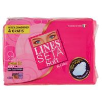 Lines, Seta Soft Sottile assorbenti con ali ripiegati