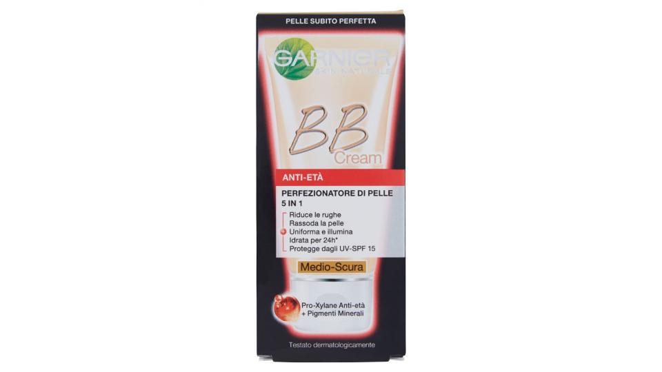 Garnier BB Cream Perfezionatore di Pelle 5in1, anti-età, tonalità medio-scura