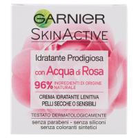 Garnier SkinActive Idratante Prodigiosa Crema idratante lenitiva con Acqua di Rosa, per pelli secche o sensibili