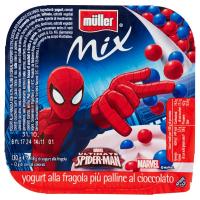 Müller, Mix yogurt alla fragola più palline al cioccolato Marvel Ultimate Spider-Man