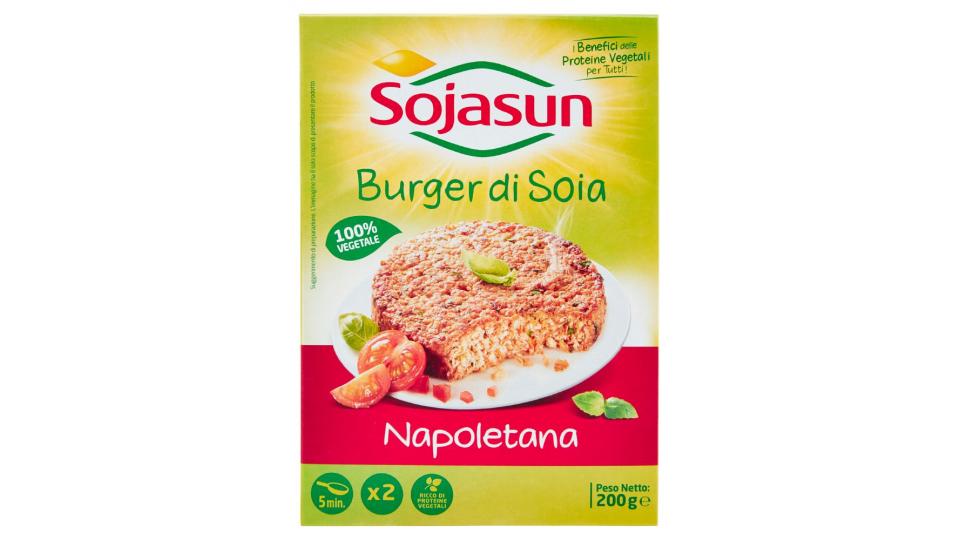 Sojasun 2 Burger di soia ricetta napoletana 100% vegetale