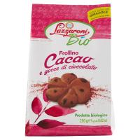 Lazzaroni Bio, frollino cacao e gocce di cioccolato