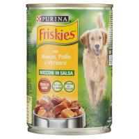 Purina, cane Frisckies bocconi in salsa con manzo pollo e verdure