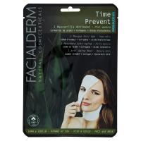 Facialderm Time Prevent Maschera Anti-aging pelle matura, Siero di Alghe + Collagene + Acido Ialuronico, per viso e collo