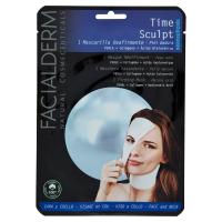 Facialderm Time Sculpt Maschera Rassodante pelle matura, Perla + Collagene + Acido Ialuronico, per viso e collo