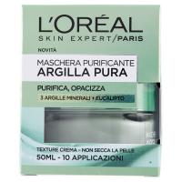 L'Oreal Skin Expert/Paris Maschera Purificante Argilla Pura, purifica, opacizza, 10 applicazioni