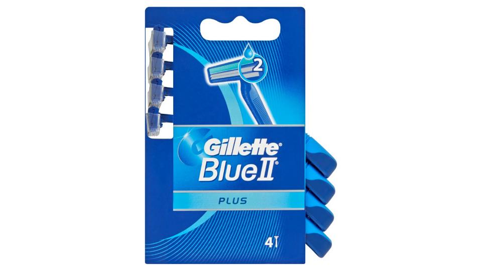 Gillette, Blue II Plus rasoi 2 lame usa e getta