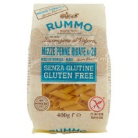 Rummo, Senza Glutine Mezze Penne Rigate n. 28 pasta di riso integrale mais