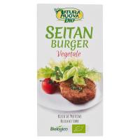Natura Nuova Bio Seitan Burger vegetale fonte di proteine e fibre, da agricoltura biologica