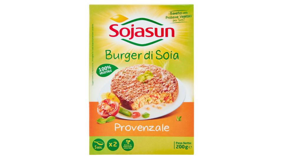 Sojasun 2 Burger di soia ricetta provenzale 100% vegetale
