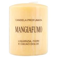 Candela Mangiafumo profumata, liquirizia, fiori e cacao dolce