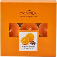 D'Aria Candele tealight al profumo di arancia e chiodi di garofano