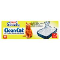 Domopak Spazzy Clean Cat Sacchi per lettiera e lacci di chiusura, misura 53xh38 cm