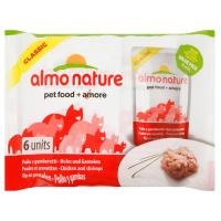 Almo Nature, gatto Classic alimento con pollo e gamberetti