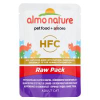 Almo Nature, gatto HFC Raw Pack alimento con petto di pollo e filetto d'anatra