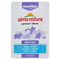 Almo Nature, gatto Sensitive adulto alimento con pesce