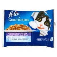 Purina, gatto Felix Le Ghiottonerie selezioni con carni in gelatina coniglio e agnello