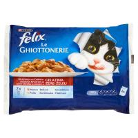 Purina, gatto Felix Le Ghiottonerie selezioni con carni in gelatina manzo e pollo